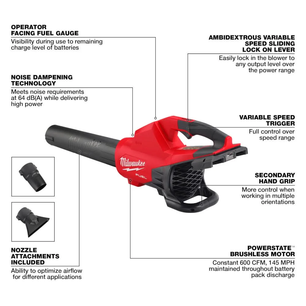 Milwaukee M18 FUEL Dual-Battery Blower, Tool Only
