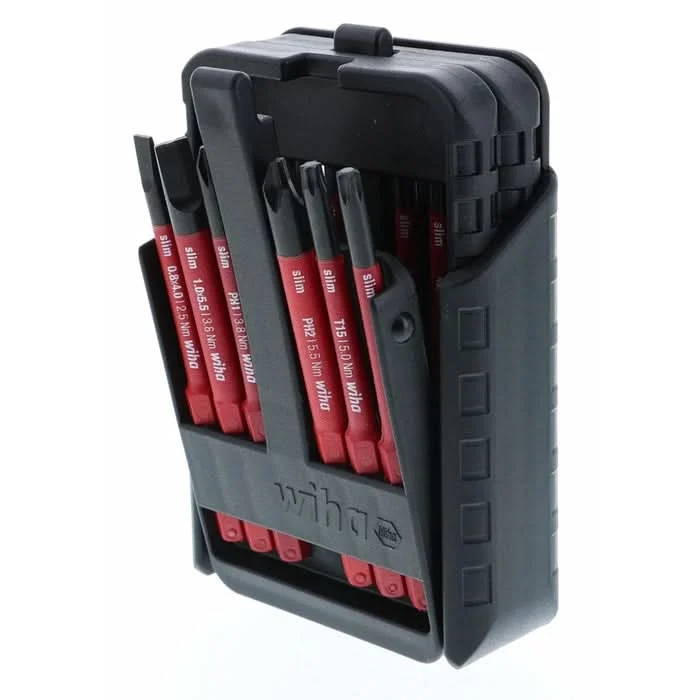 Wiha 28348 12-Piece Insulated SlimLine Blade Belt Set