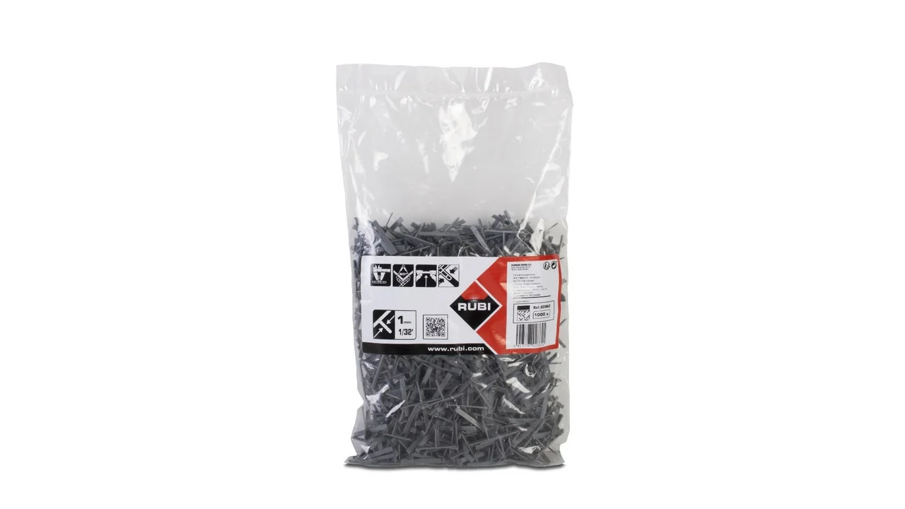 Rubi Diamond Leave-in Plastic T TILE SPACERS 1/32" 1000 pc.