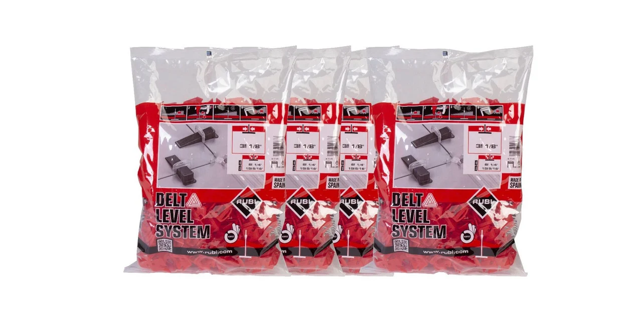 Rubi Leveling Systems DELTA Clips 1/8" (3mm) 6-15mm (Box-2400 un)