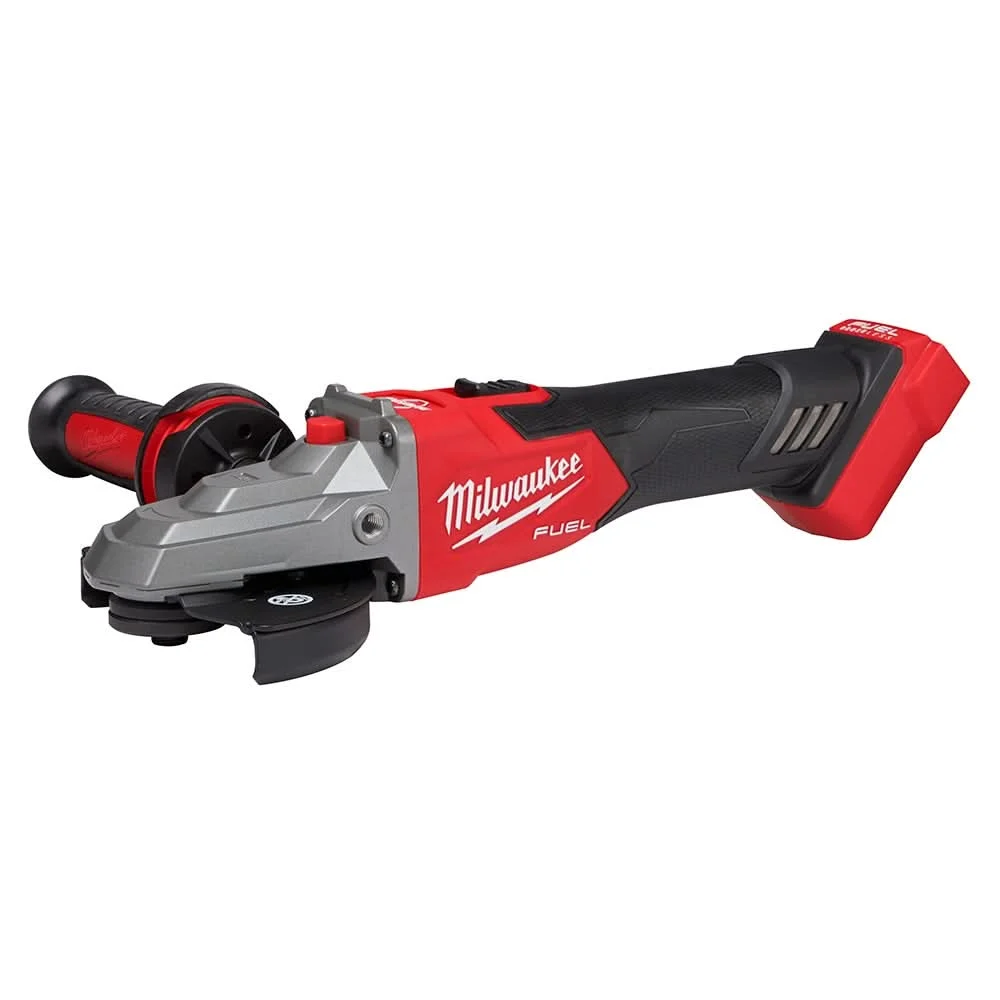 Milwaukee PROMO M18 FUEL 5-in Flathead Braking Grinder, Slide Switch Lock-On , Tool Only