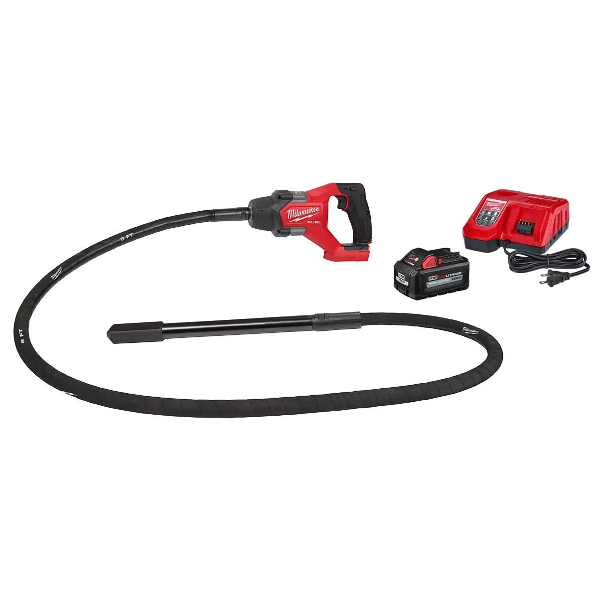 Milwaukee 2911-21 M18 FUEL 8-ft Concrete Pencil Vibrator Kit