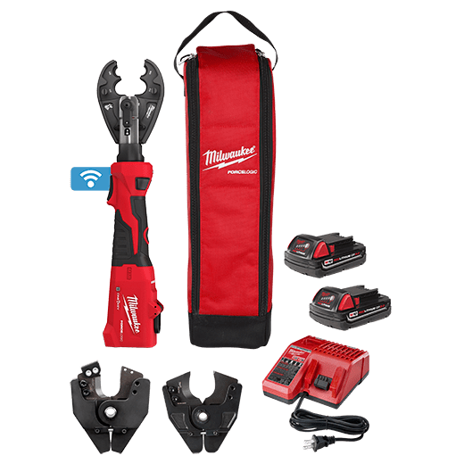 M18? FORCE LOGIC? 6T Linear Utility Crimper Kit w/ BG-D3 Jaw & Cutting Jaws