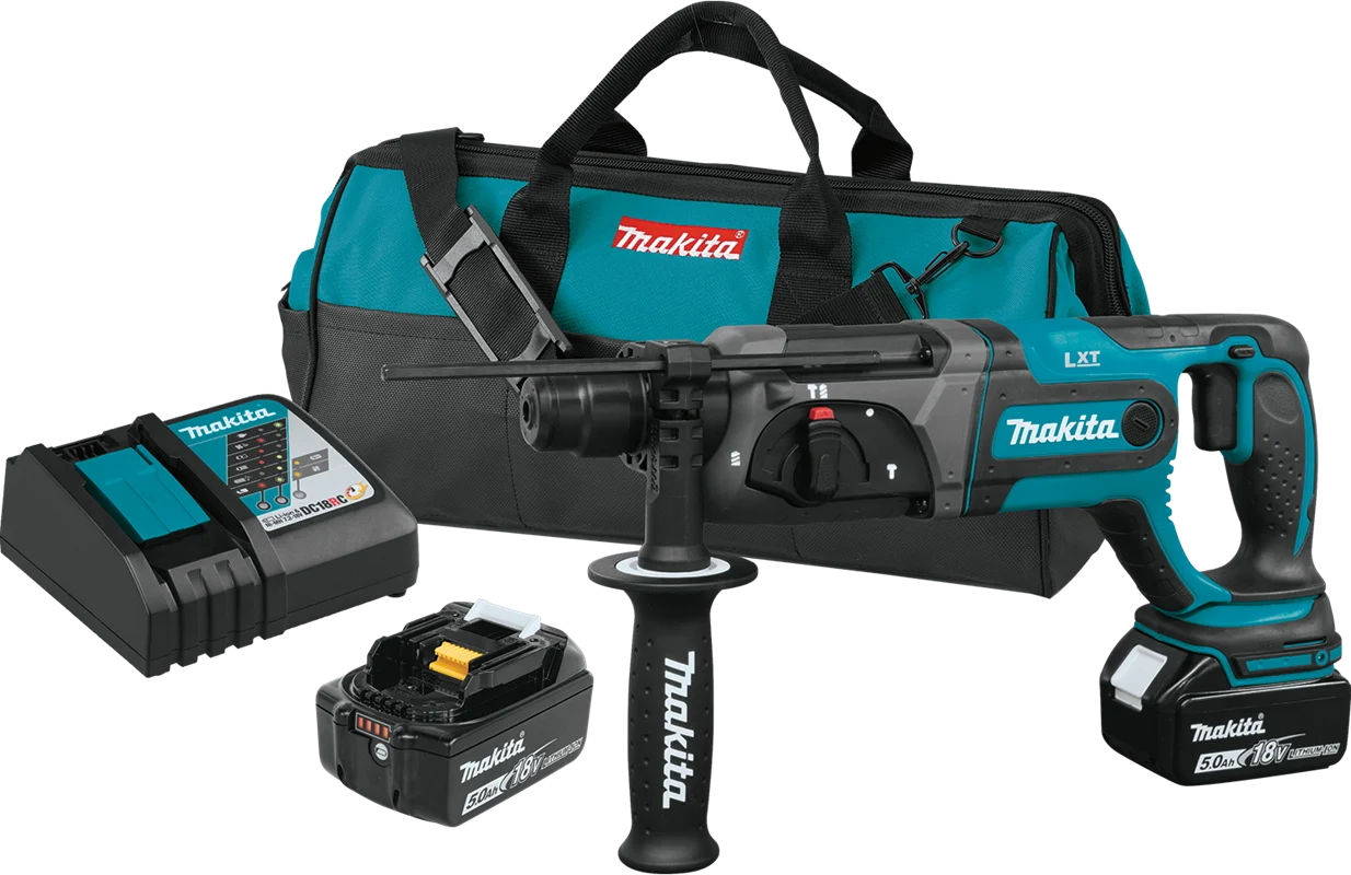 18V LXT? Lithium-Ion Cordless 7/8" Rotary Hammer Kit, accepts SDS-PLUS bits (5.0Ah), Job site tested, XRH04T