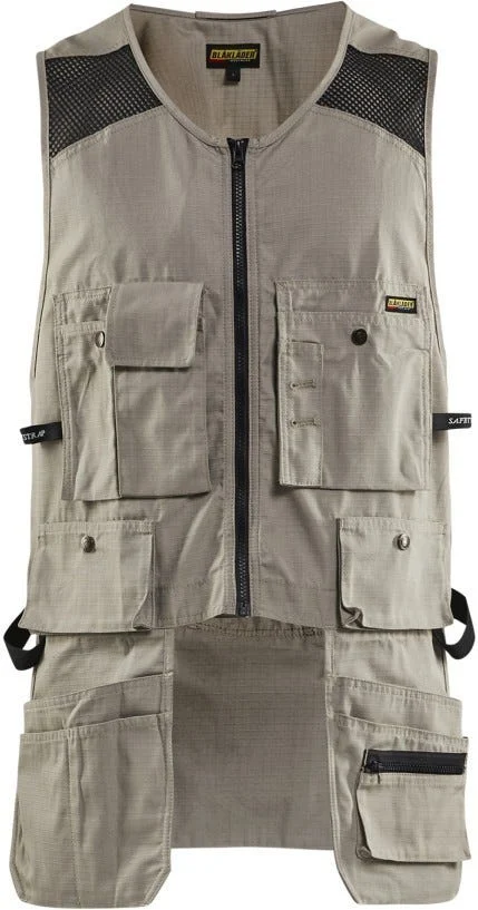 Blaklader 31151330 Ripstop Kangaroo Mesh Vest, Stone