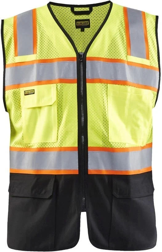 Blaklader 31301054 Hi-Vis Vest, High-Visibility Yellow / Black
