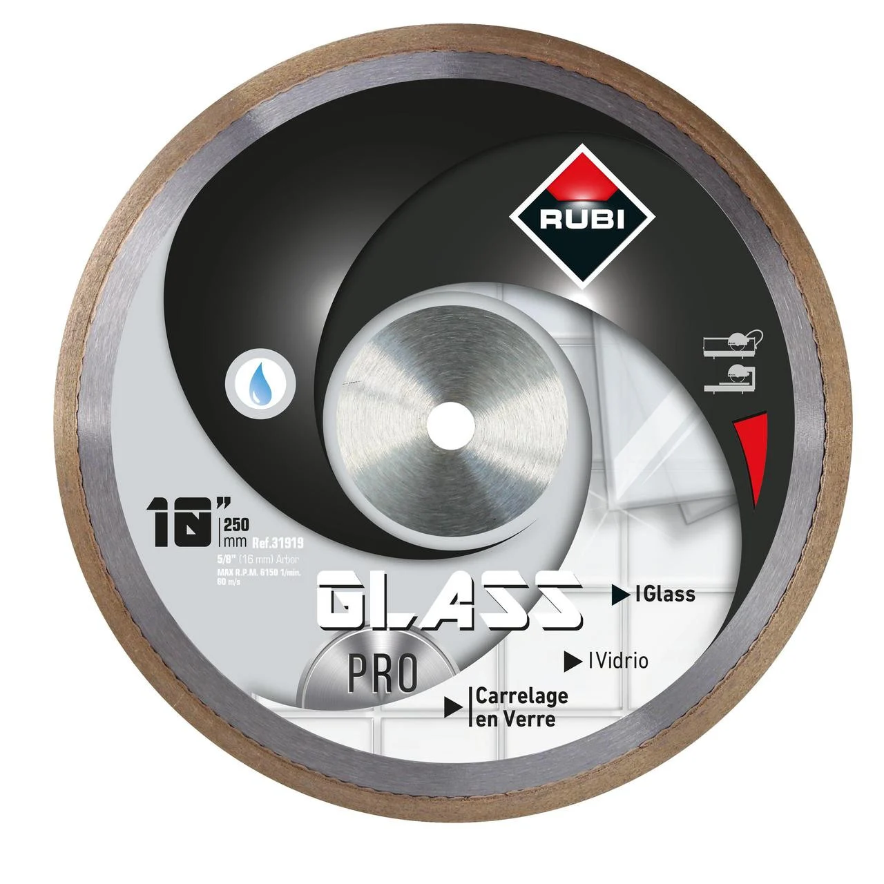 Rubi Diamond Blades BLADE GLASS 7" (Continuos)