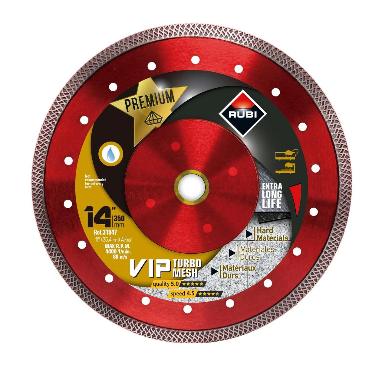 Rubi Diamond Blades BLADE VIPER WET 12" (1" ARBOR) (Mesh)