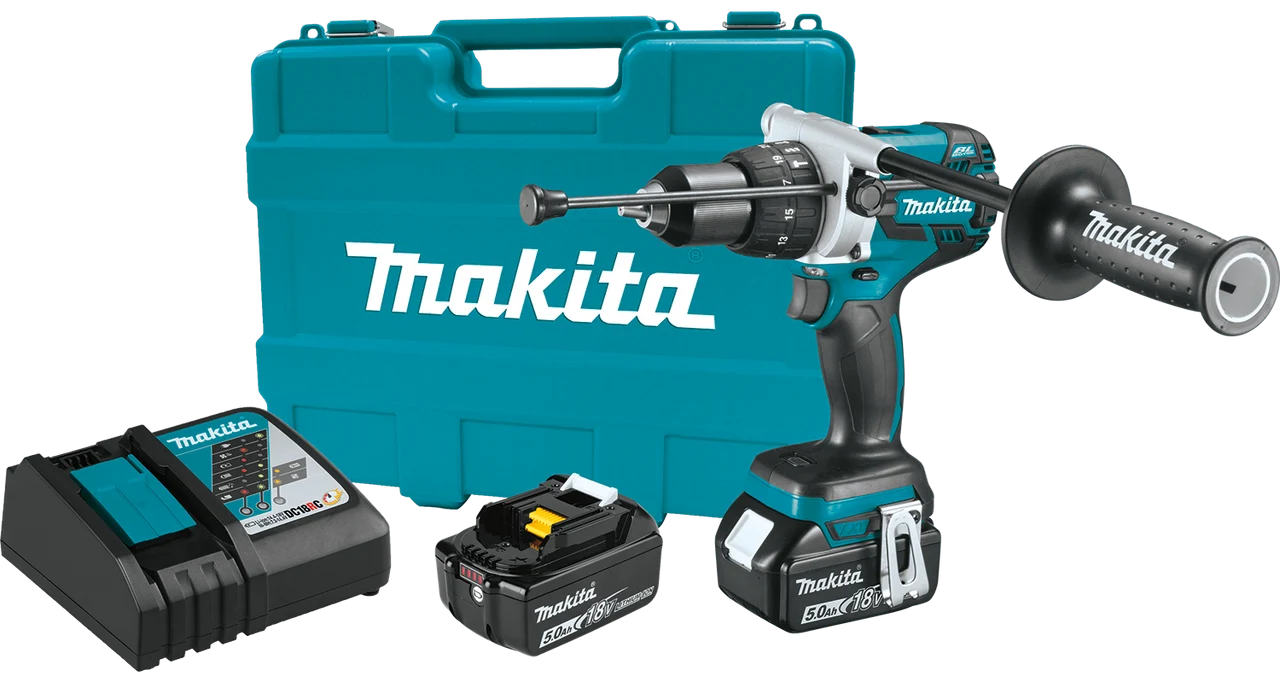 18V LXT? Lithium-Ion Brushless Cordless 1/2" Hammer Driver-Drill Kit (5.0Ah), XPH07TB