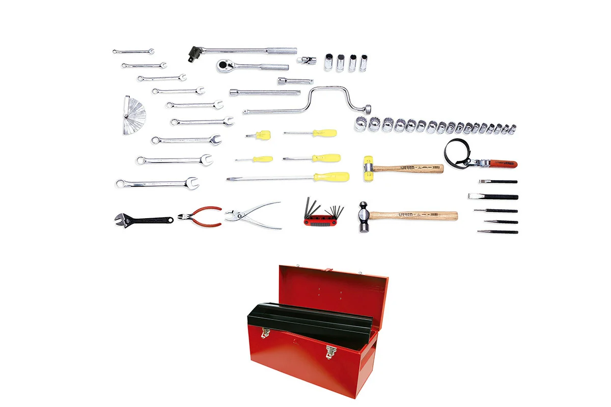 URREA 55 pc Automotive sets with toolbox #9914