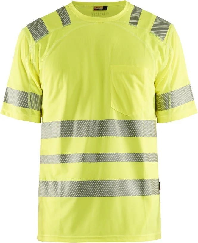 Blaklader 34901011 Hi-Vis Short Sleeved T-Shirt, Yellow