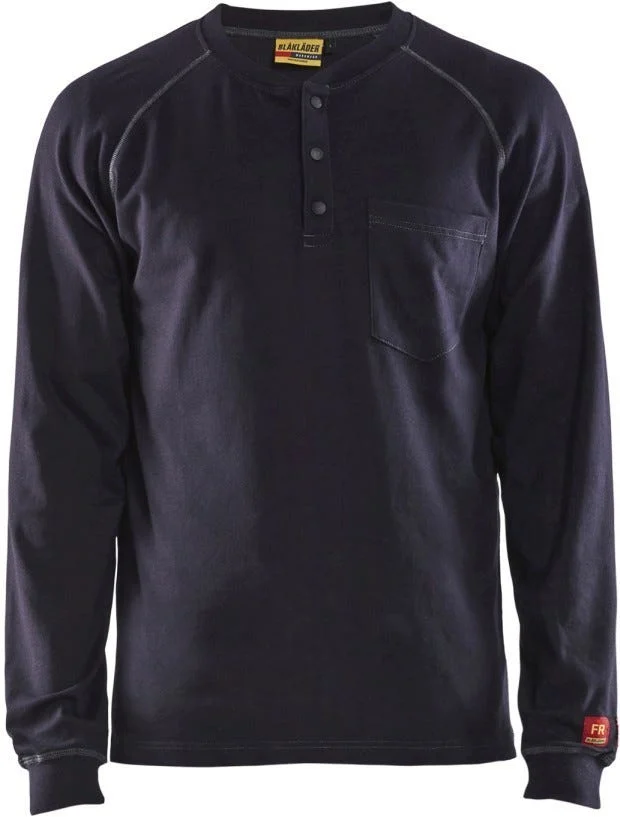 Blaklader 34911770 FR Henley, Navy Blue