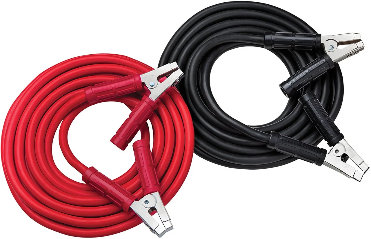 Solar 401252 1 Gauge, 25 ft Booster Cable 800 A HD Clamps
