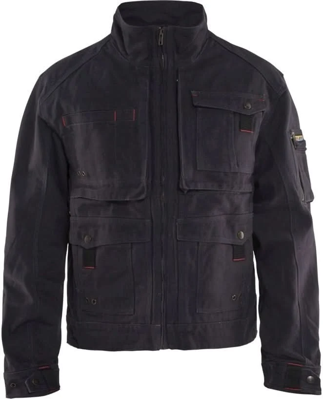 Blaklader 40621320 Brawny Canvas Jacket, Steel Blue, 4XL