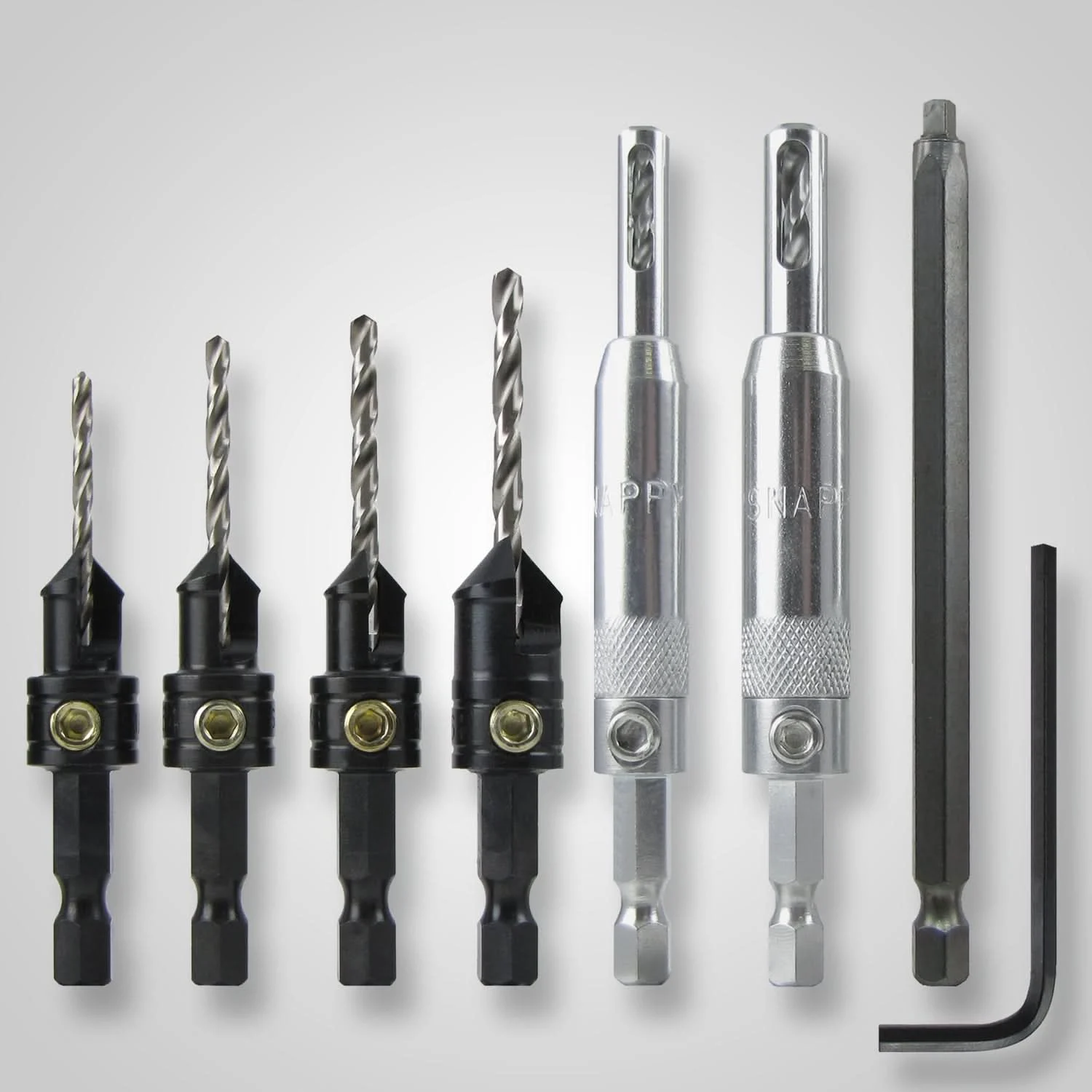 Snappy Tools 43572 7-Piece Cabinet Maker's Drill & Drive Set