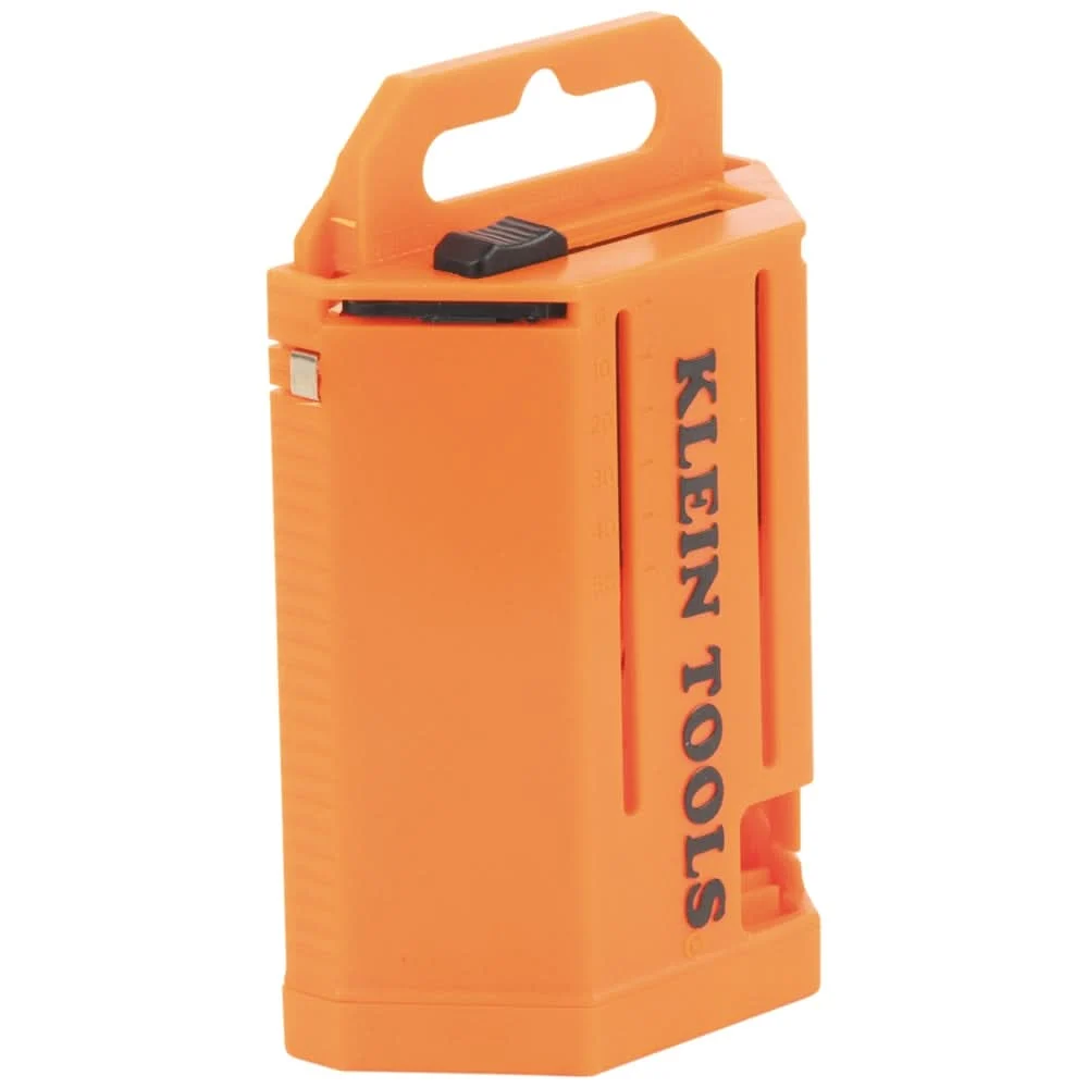 Klein Tools 44127 Utility Hook Blade Dispenser w/ Utility Blade 50-Pack