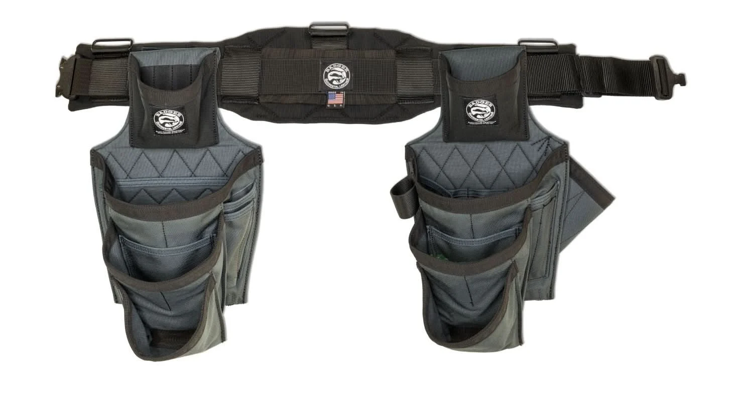 Badger Tool Belt 463110 LG Framer Set, Gunmetal Black