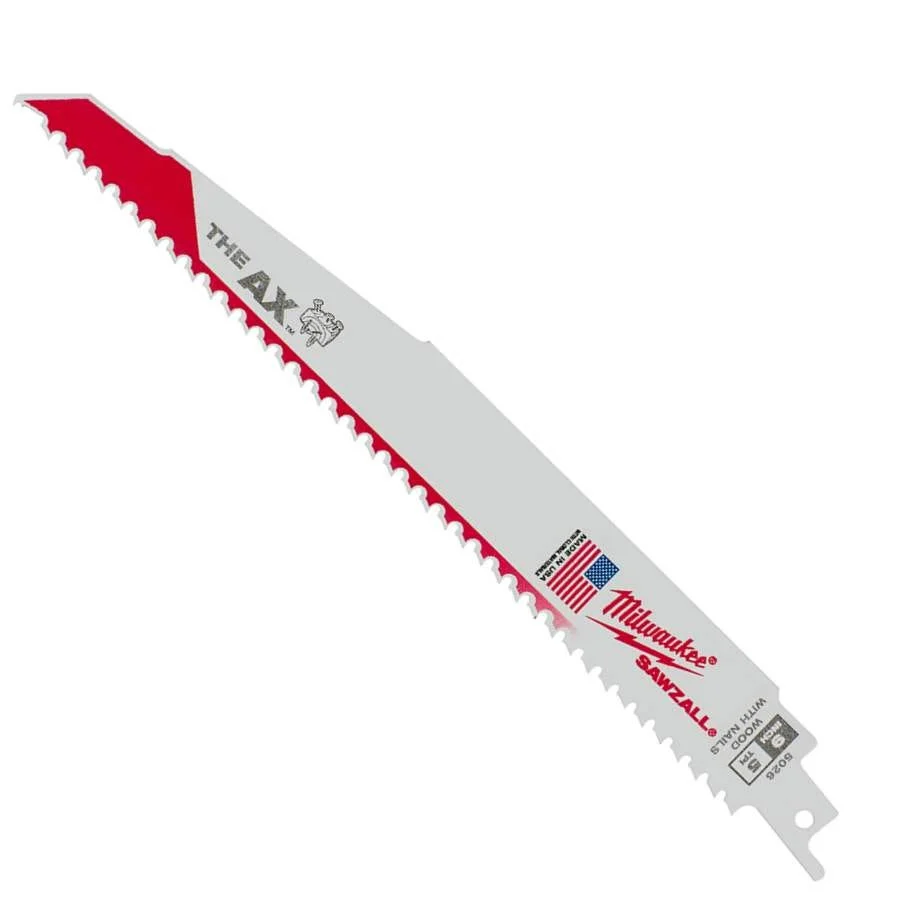 Milwaukee 9" 5 TPI The Ax SAWZALL Recip Blade (5 Pk)