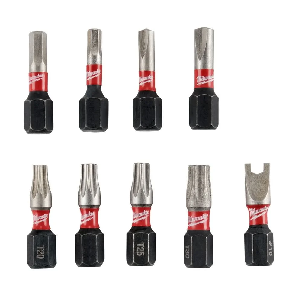 Milwaukee 48-32-4620 9-Piece SHOCKWAVE Security Insert Bit Set