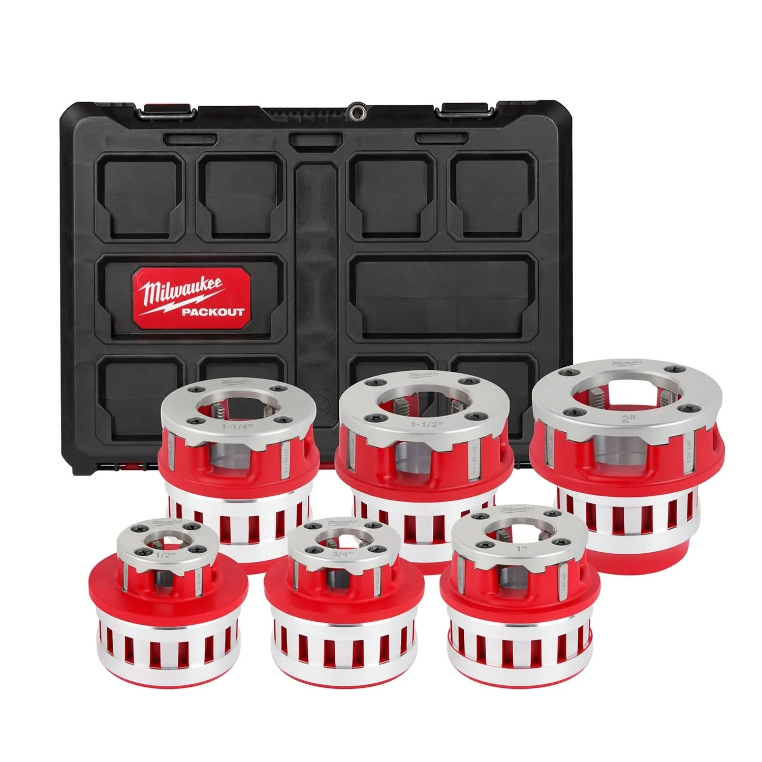 Milwaukee 48-36-1060 1/2" - 2" High Speed NPT Forged Aluminum Die Head KIT