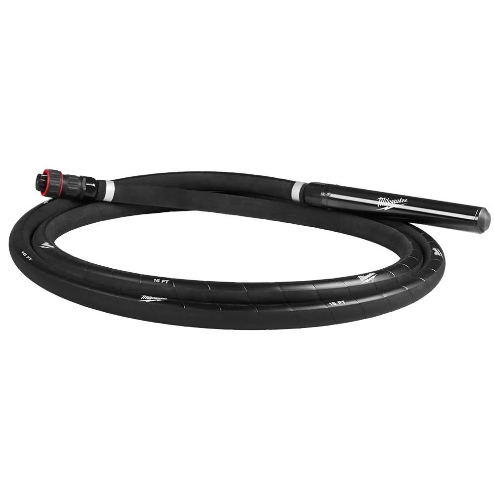 Milwaukee 48-37-1618H MX FUEL High Cycle Concrete Vibrator 16 ft. Whip w/ 1.75 in. Head