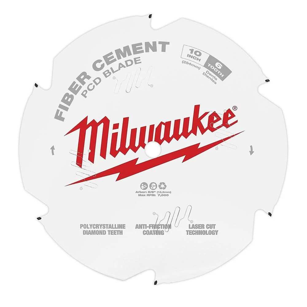 Milwaukee 48-40-7010 10 in. PieceD/Fiber Cement Circular Saw Blade