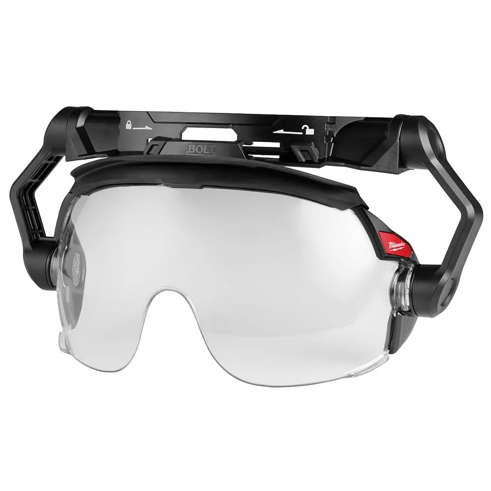 Milwaukee 48-73-1454 10pk Gasketed Clear Eye Visor Replacement Lenses (Milwaukee BOLT Safety Helmet & BOLT Hard Hat Mount)