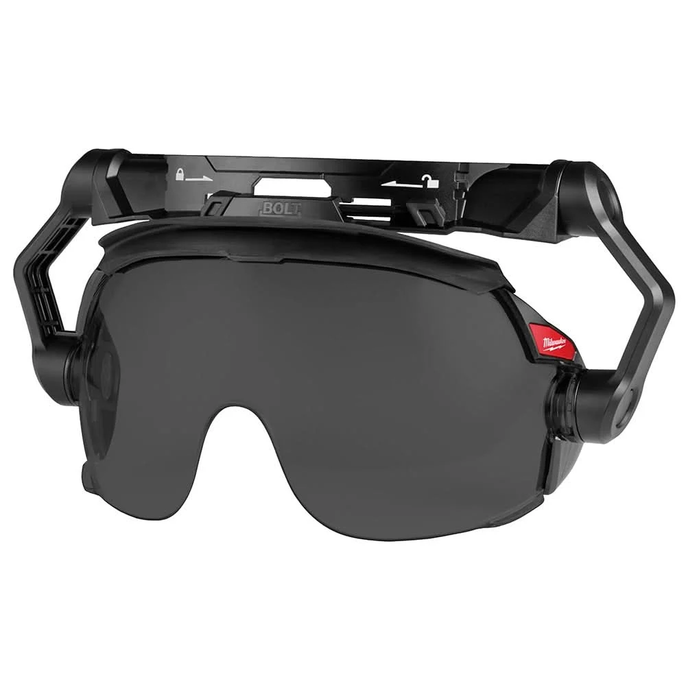 Milwaukee 48-73-1455 10pk Gasketed Tinted Eye Visor Replacement Lenses (Milwaukee BOLT Safety Helmet & BOLT Hard Hat Mount)