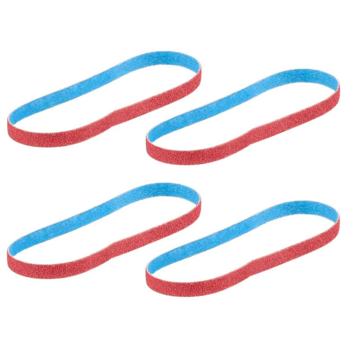Milwaukee 48-80-7000 3/8" x 13" 40/60/80/120 Grit Bandfile Belts Assortment, 4-Pack