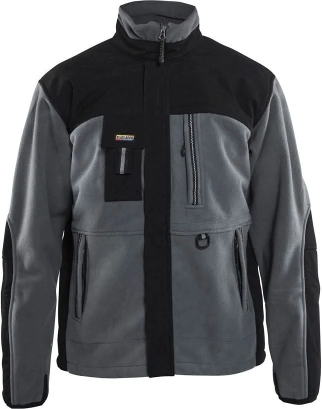 Blaklader 48552520 Two Fisted Fleece Jacket, Grey / Black