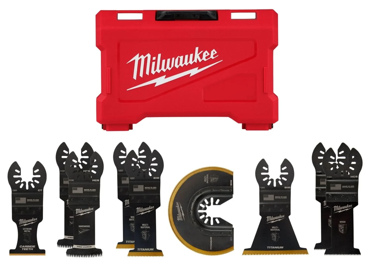 Milwaukee PROMO Open-Lok Multi-Tool Blade Kit, 9-Pieces