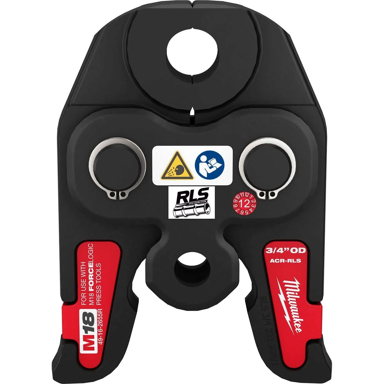 Milwaukee 49-16-2655R 3/4" RLS ACR Press Jaw for M18 FORCE LOGIC Press Tools