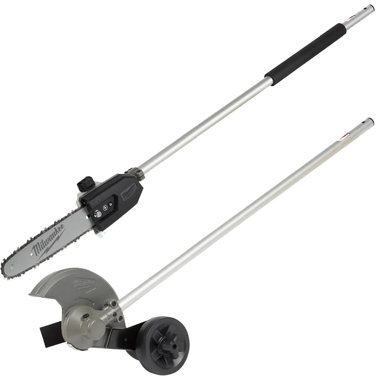 Milwaukee 49-16-2720 M18 FUEL QUIK-LOK 10" Pole Saw Attachment and QUIK-LOK Edger Attachment