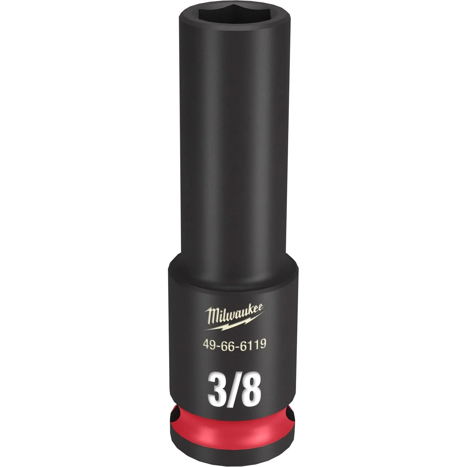 Milwaukee 49-66-6119 SHOCKWAVE Impact Duty 3/8-Inch Drive 3/8-Inch Deep 6 Point Socket