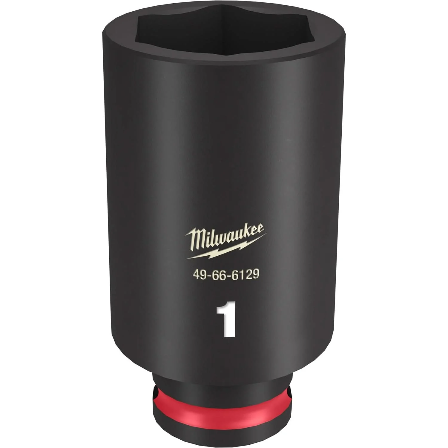 Milwaukee 49-66-6129 SHOCKWAVE Impact Duty 3/8-Inch Drive 1-Inch Deep 6 Point Socket