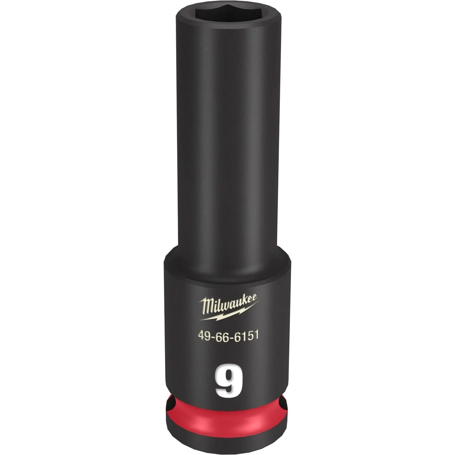Milwaukee 49-66-6151 SHOCKWAVE Impact Duty 3/8-Inch Drive 9MM Deep 6 Point Socket