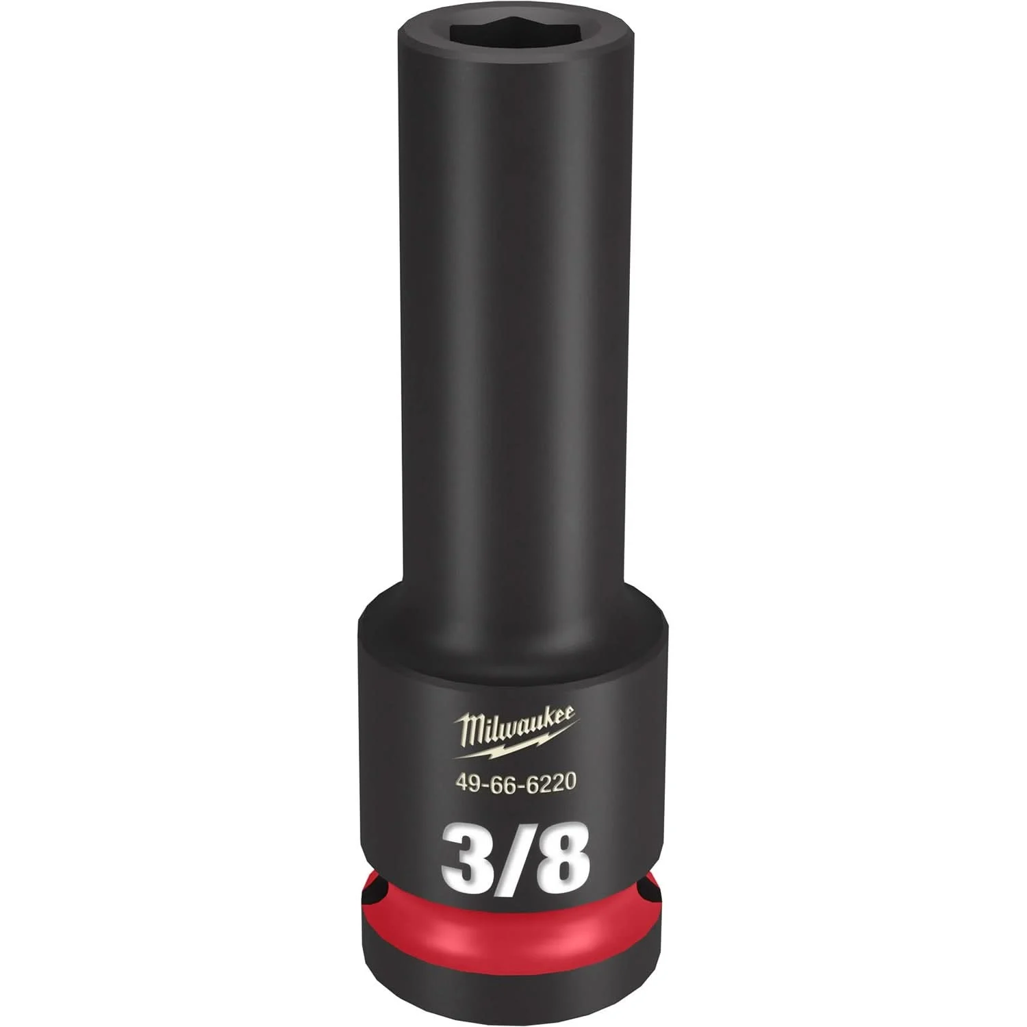 Milwaukee 49-66-6220 SHOCKWAVE Impact Duty 1/2-Inch Drive 3/8-Inch Deep 6 Point Socket