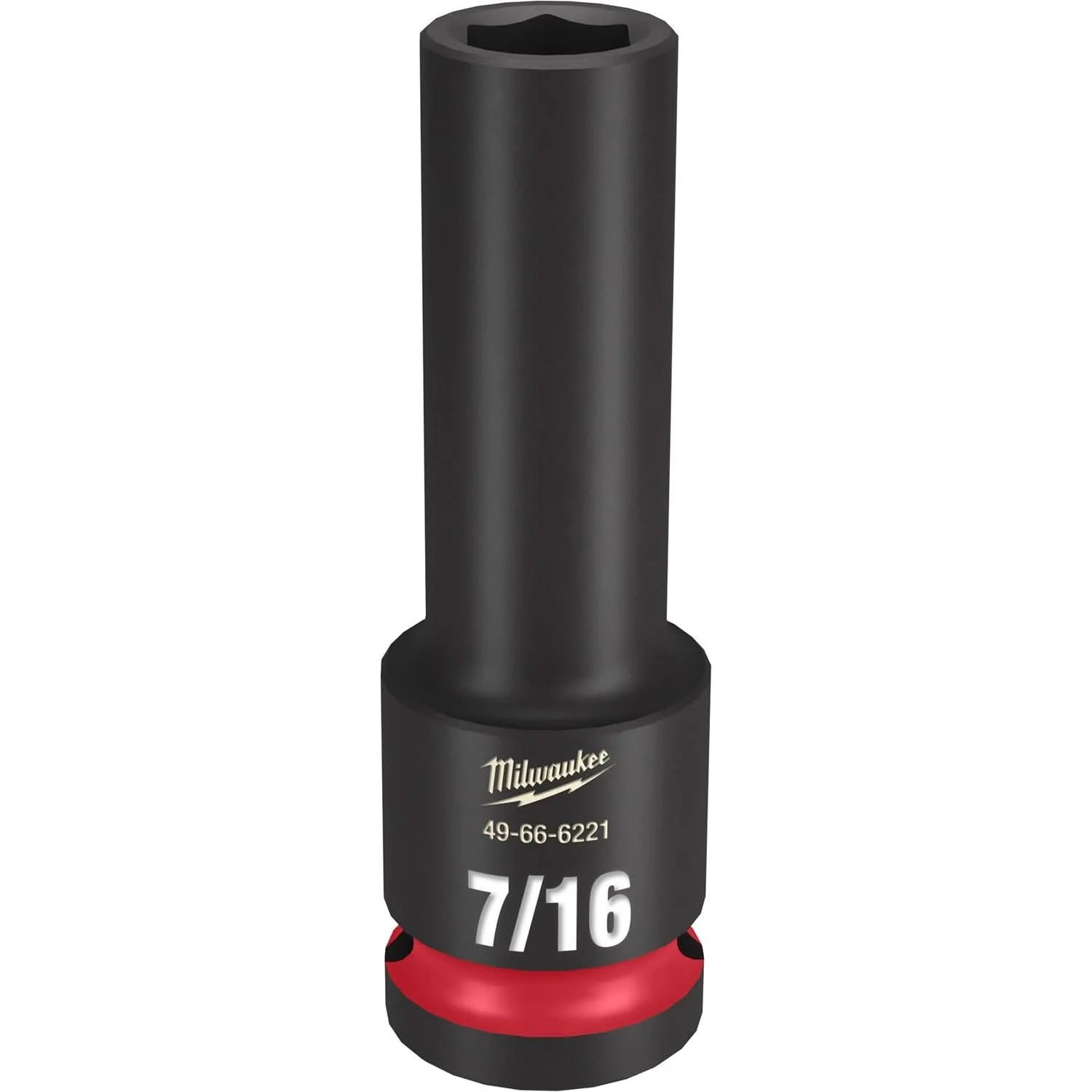 Milwaukee 49-66-6221 SHOCKWAVE Impact Duty 1/2-Inch Drive 7/16-Inch Deep 6 Point Socket