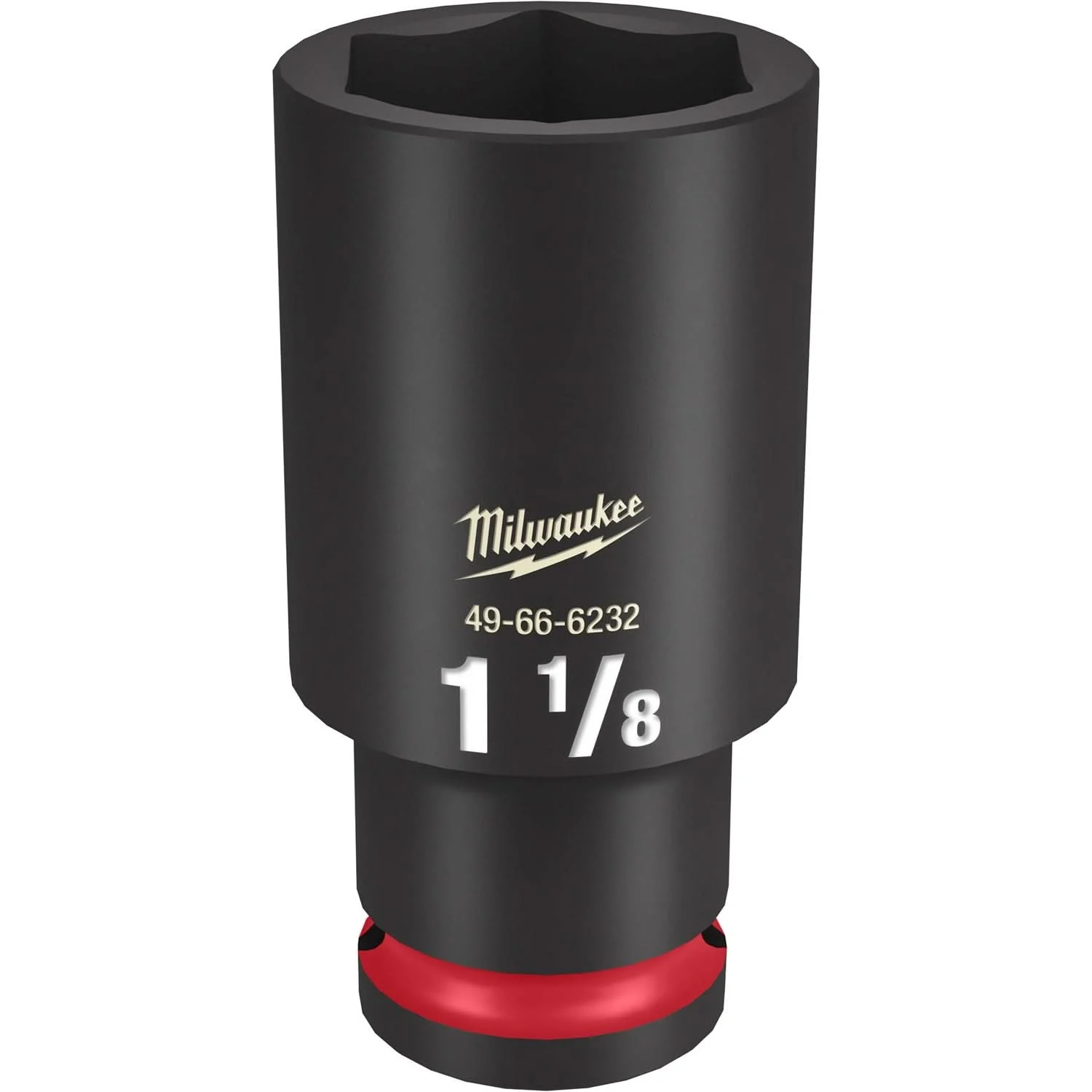 Milwaukee 49-66-6232 SHOCKWAVE Impact Duty 1/2-Inch Drive 1-1/8-Inch Deep 6 Point Socket