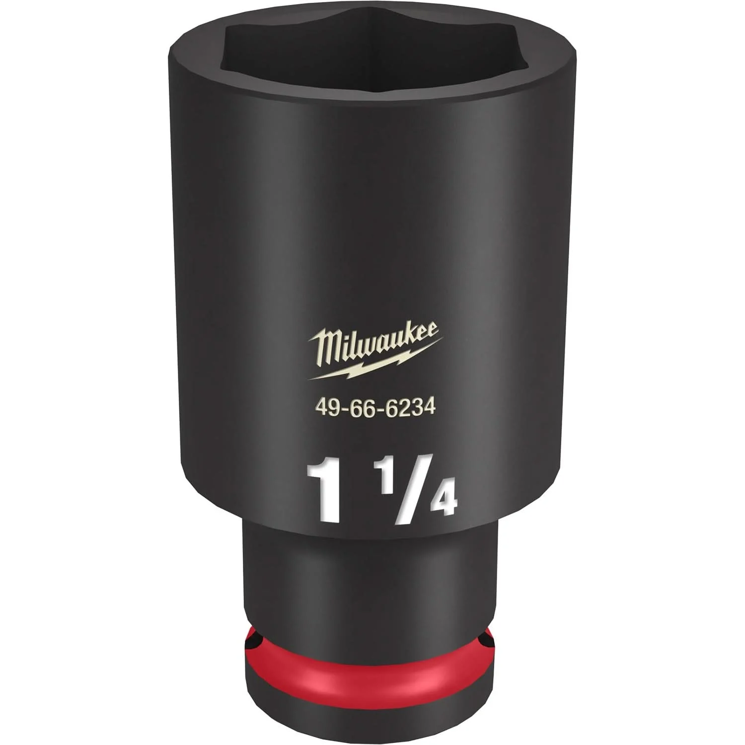 Milwaukee 49-66-6234 SHOCKWAVE Impact Duty 1/2-Inch Drive 1-1/4-Inch Deep 6 Point Socket