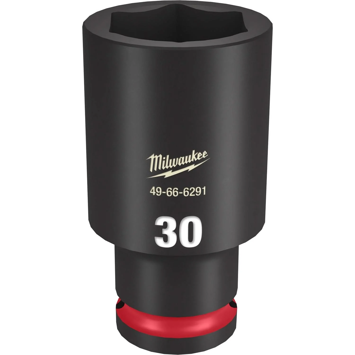 Milwaukee 49-66-6291 SHOCKWAVE Impact Duty 1/2-Inch Drive 30MM Deep 6 Point Socket