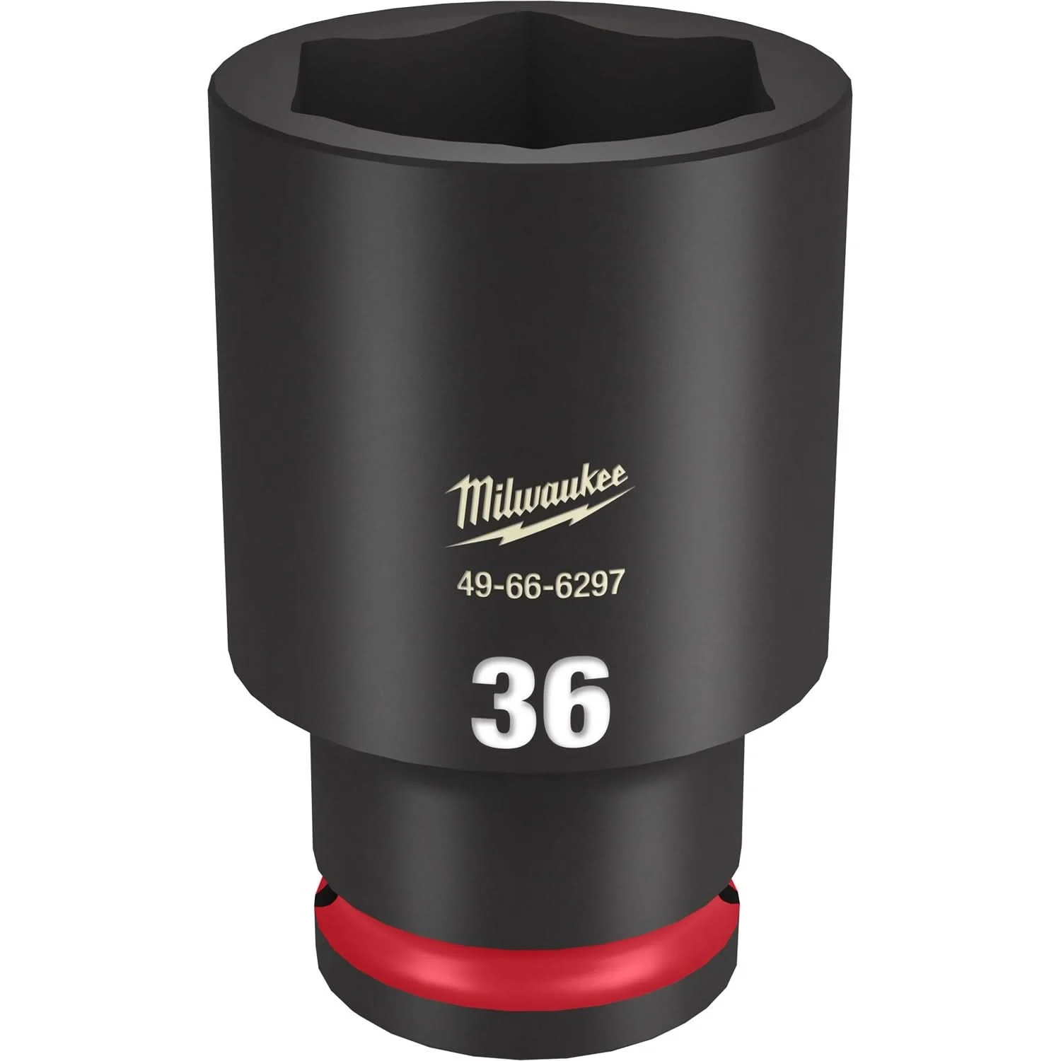 Milwaukee 49-66-6297 SHOCKWAVE Impact Duty 1/2-Inch Drive 36MM Deep 6 Point Socket