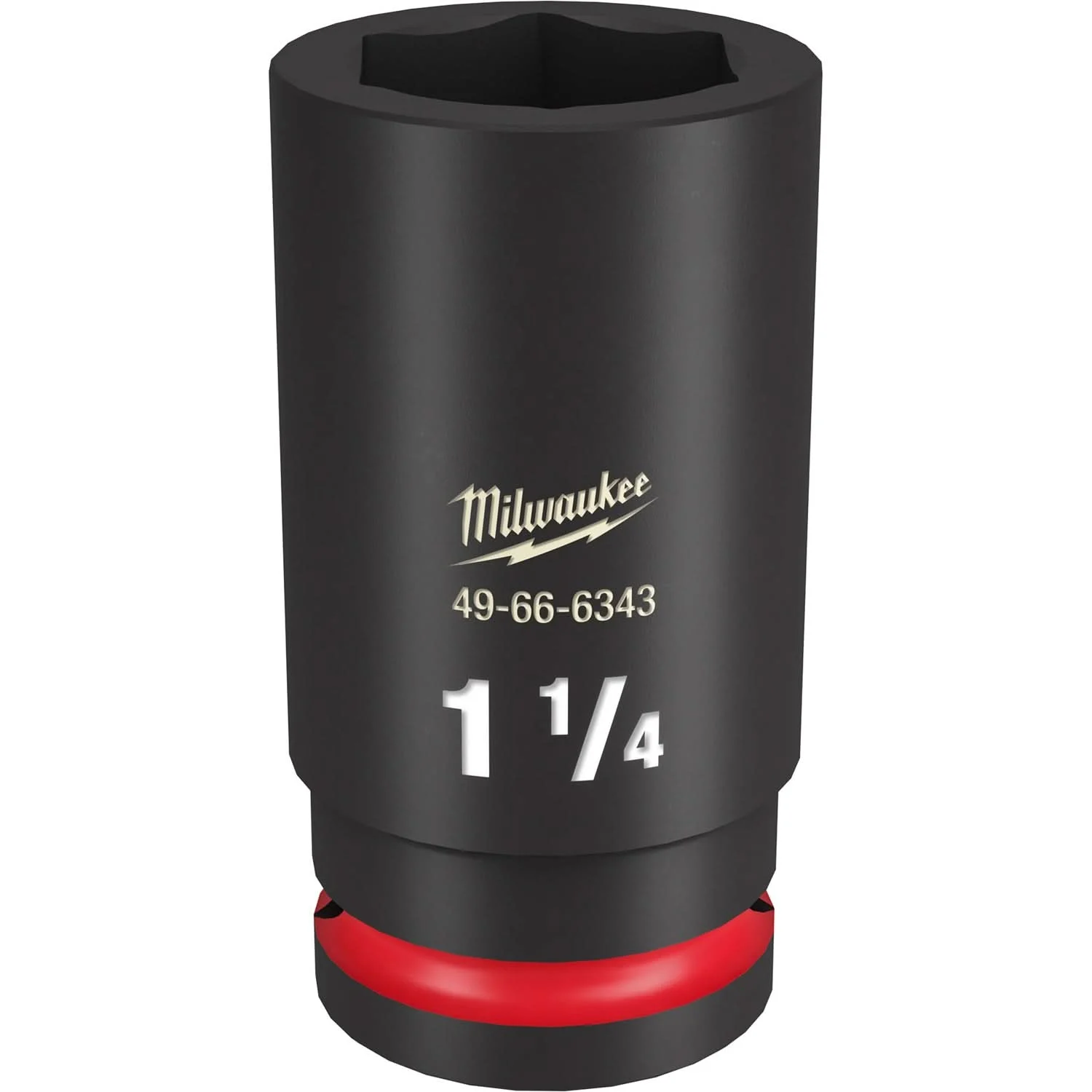 Milwaukee 49-66-6343 SHOCKWAVE Impact Duty 3/4-Inch Drive 1-1/4-Inch Deep 6 Point Socket
