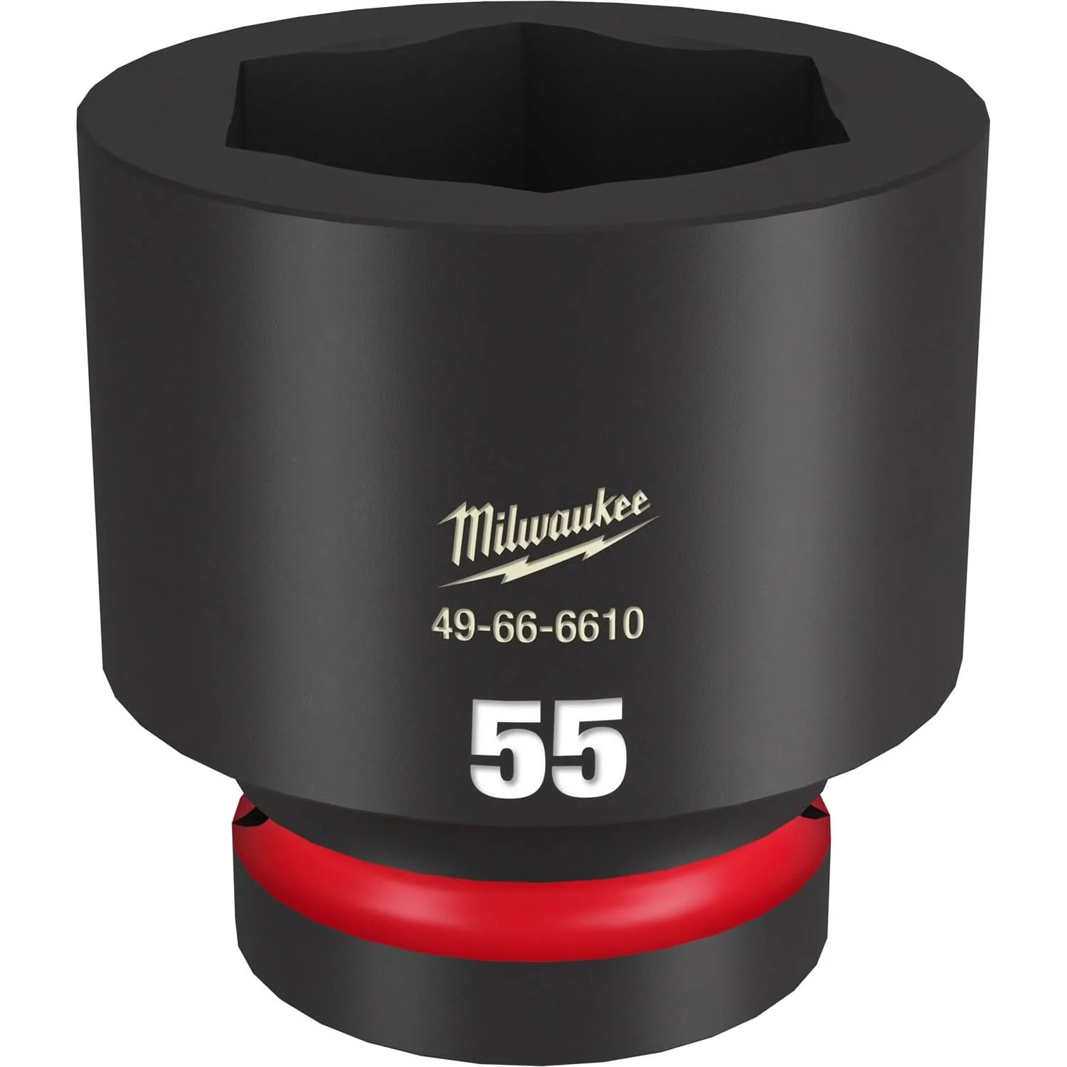 Milwaukee 49-66-6610 SHOCKWAVE Impact Duty 1-Inch Drive 55MM Standard 6 Point Socket