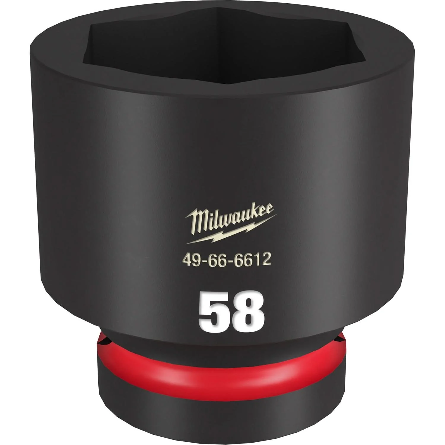 Milwaukee 49-66-6612 SHOCKWAVE Impact Duty 1-Inch Drive 58MM Standard 6 Point Socket