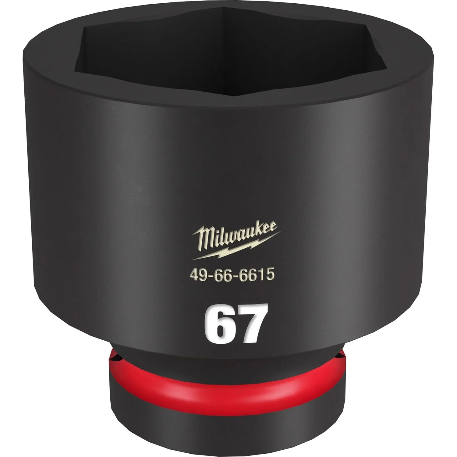 Milwaukee 49-66-6615 SHOCKWAVE Impact Duty 1-Inch Drive 67MM Standard 6 Point Socket