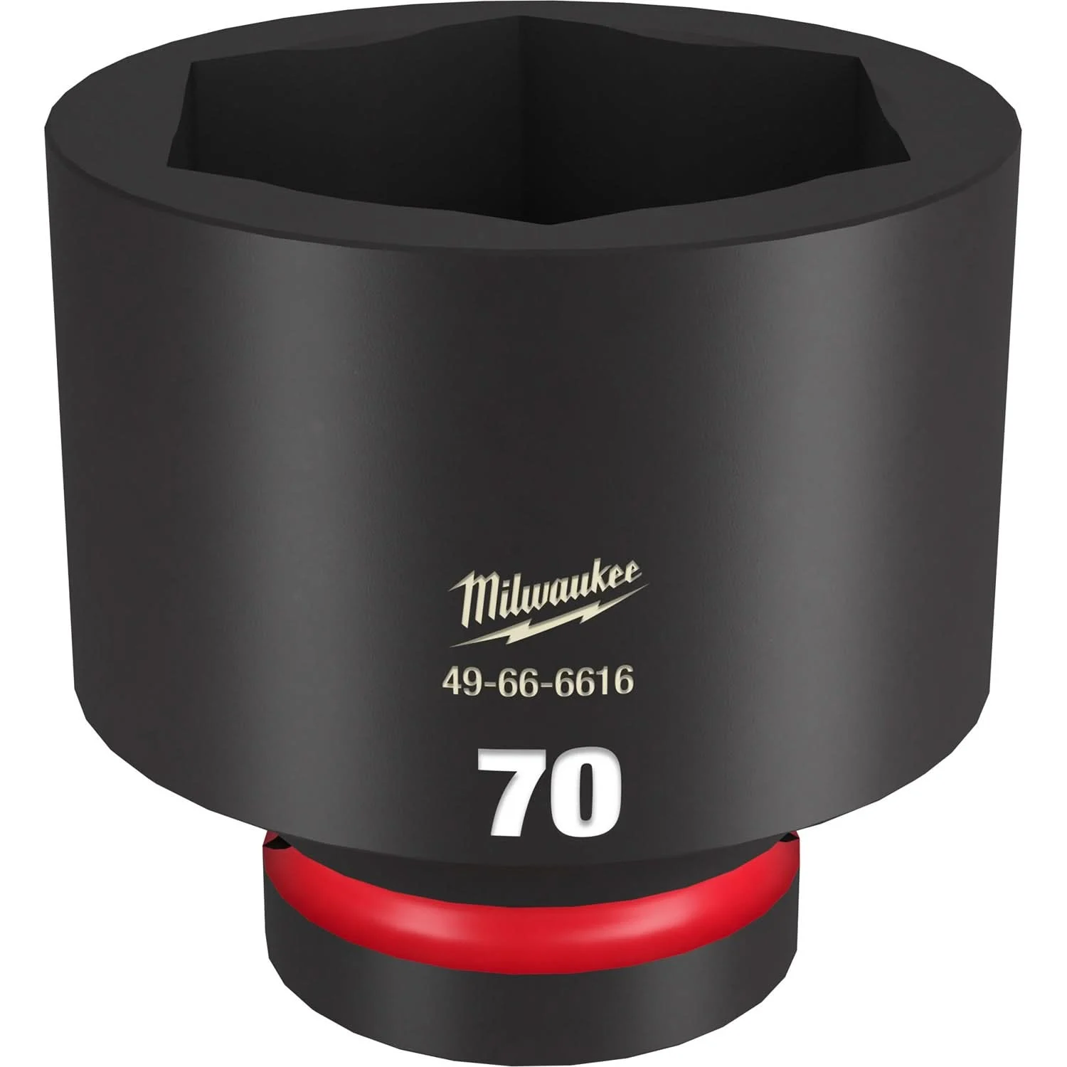 Milwaukee 49-66-6616 SHOCKWAVE Impact Duty 1-Inch Drive 70MM Standard 6 Point Socket