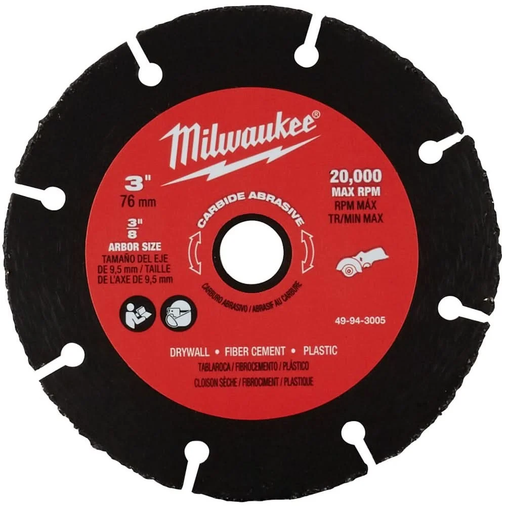 Milwaukee 49-94-3005 3" Carbide Abrasive Blade