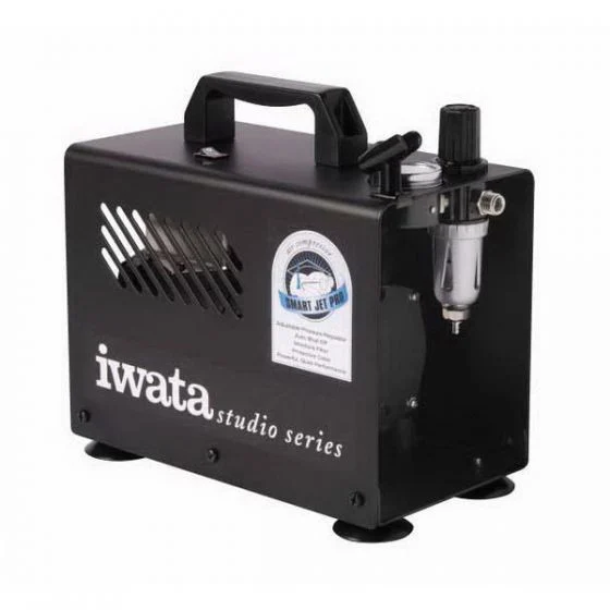ANEST IWATA Spring Jet Pro IS875 Studio Series Airbrush Compressor, 110 to 120 V