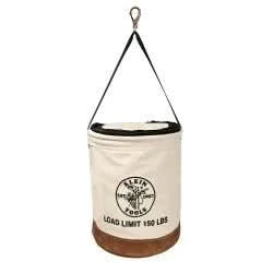 Klein Tools 5104CLR17 Canvas Bucket with Closing Top, 17-Inch